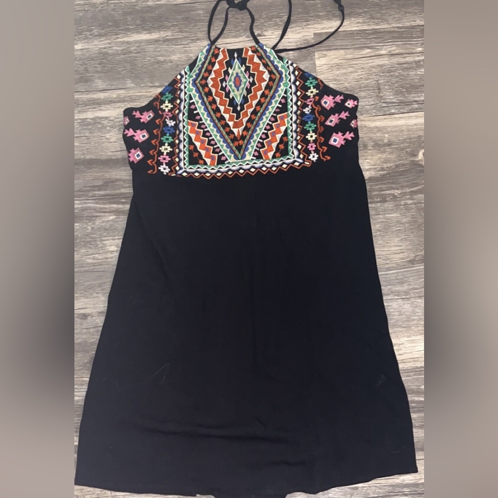 Gianni Bini Embroidered Halter Dress